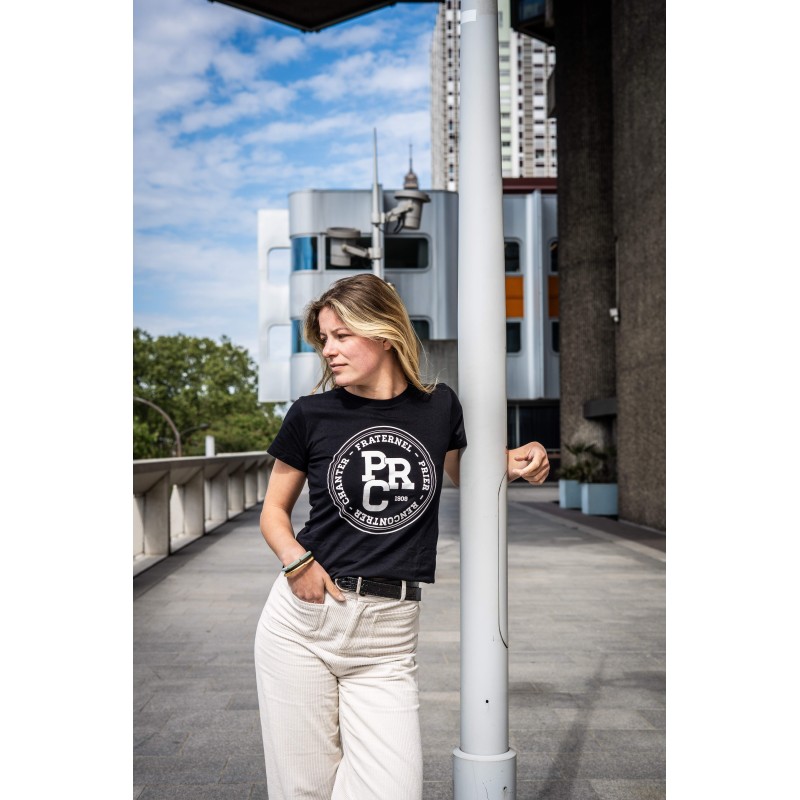 T-Shirt col rond - Noir - "PRC"