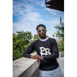 Sweat col rond - Noir - "PRC"