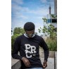 Sweat col rond - Noir - "PRC"