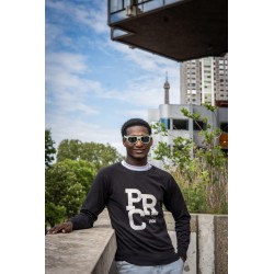 Sweat col rond - Noir - "PRC"