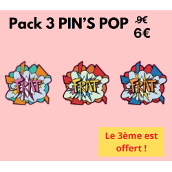 Pack 3 Pin's Pop